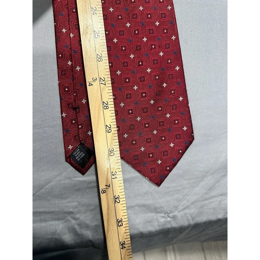 VTG Stafford Executive Red/White/Blue Patriotic‎ Stars Silk Necktie